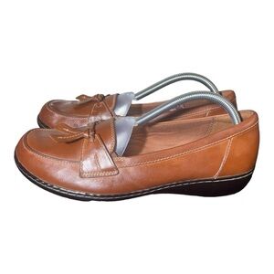 Clarks Brown " Ashland Bubble " Multi Leather
Womens Comfort Loafer 11M